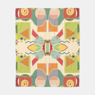 Artistiek Geometrisch: Kleurrijk Naadloos Patroon Fleece Deken