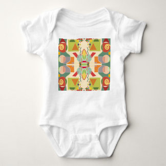 Artistiek Geometrisch: Kleurrijk Naadloos Patroon Romper