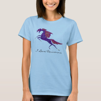 Artistiek Geschilderde Eenhoorn Glitter Sparkles T-shirt