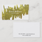 artistiek | goudstructuur visitekaartje (Voorkant / Achterkant)