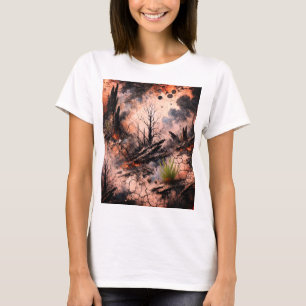 Artistiek grafisch T-shirt voor vrouwen