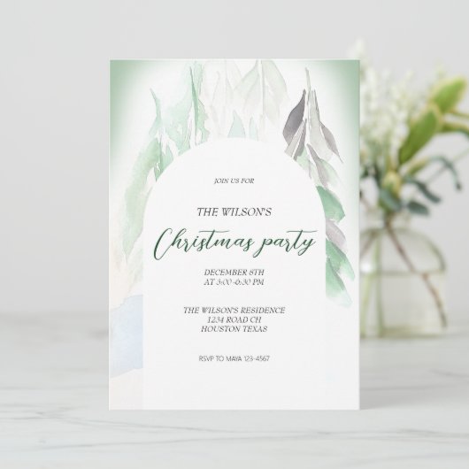 Artistiek Kerstdorp Kaart (Staand voorkant)