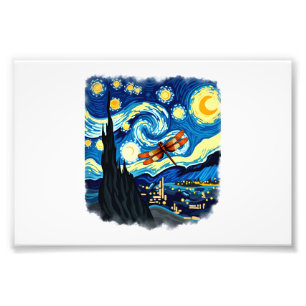 Artistiek Libel Shirt Van Gogh Starry Night Dra Foto Afdruk