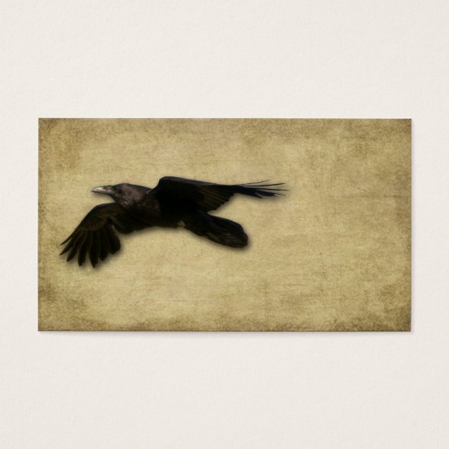 Artistiek- Lone Black Crow Visitekaartje (Voorkant)