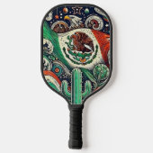 Artistiek Mexico Pickleball Paddle (Achterkant)