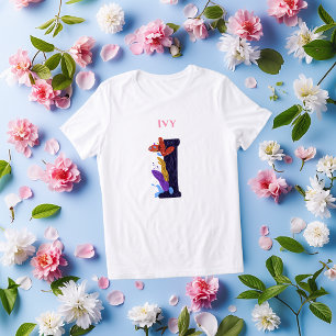 Artistiek Monogram - Letter I Verjaardag Aandenken Tri-Blend Shirt