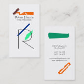 Artistiek Monogram Visitekaartje (Voorkant / Achterkant)