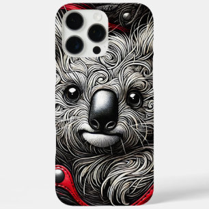 Artistiek ontwerp van koalabeer iPhone 16 pro max hoesje