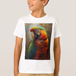 Artistiek papegaaienportret - Levendig olieverfsch T-shirt