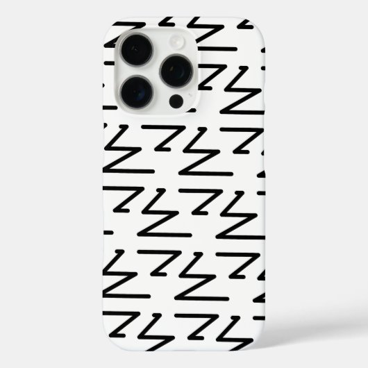 Artistiek Patroon Ontwerp in Zwart-Wit Case-Mate iPhone Case (Achterkant)