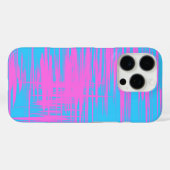 Artistiek Patroonontwerp in roze en blauw Case-Mate iPhone Case (Achterkant (horizontaal))