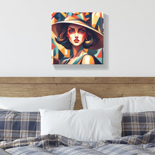 Artistiek "Radiant Serinity" Canvas Afdruk (Insitu (Slaapkamer))