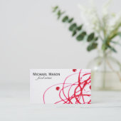 Artistiek | Rood Visitekaartje (Staand voorkant)