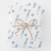  artistiek Snychro zwemteam patroon Inpakpapier Vel (In situ)