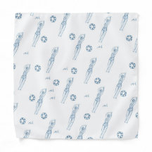  artistiek synchroon zwemwater Blauw Patroon