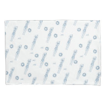 artistiek synchroon zwemwater Blauw Patroon