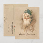 Artistiek Vader Kerstportret Briefkaart (Voorkant / Achterkant)