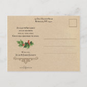 Artistiek Vader Kerstportret Briefkaart (Achterkant)