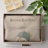 Artistiek  Vader Kerstportret Tissuepapier (Geschenk)