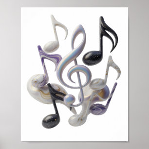 Artistiek Zilver ABSTRACTE KUNST Grafisch ontwerp Poster