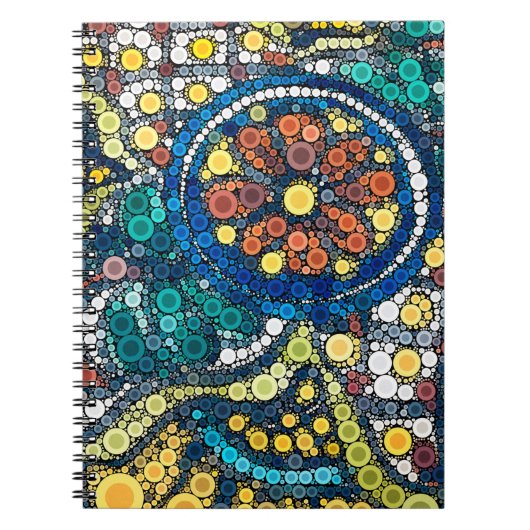 Artistiek Zuidwestelijk Aardewerk Kleurrijk Uniek Notitieboek (Voorkant)