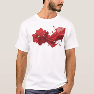 Artistieke ABSTRACTE BLOEM Mode Kunst T-shirt