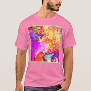 Artistieke Abstracte kleurexplosies T-shirt