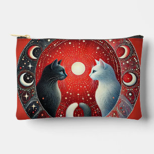 Artistieke afbeelding van Yin en Yang katten Etui