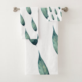 Artistieke Aquarel Botanisch Bad Handdoek