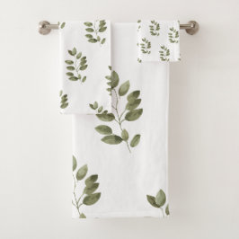 Artistieke Aquarel Botanische Bad Handdoek