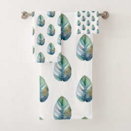 Artistieke Aquarel Botanische Bad Handdoek