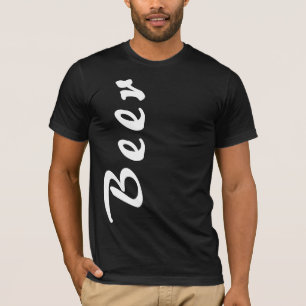 Artistieke bierletterprintshirt - Humoristisch! T-shirt