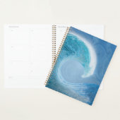 Artistieke blauwe golf planner (Display)