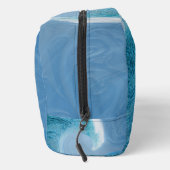 Artistieke blauwe golf toilettasje (Rechts)