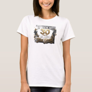 Artistieke Blauwe TOOK 30 ZIET ER GOED UIT Art Com T-shirt
