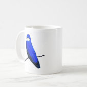 Artistieke Blauwe Vogelboom Zwaluw Koffiemok (Voorkant links)