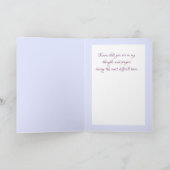 Artistieke bloemen Condoleances sympathie Wenskaar Kaart (Binnen)