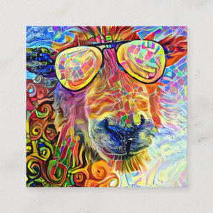 Artistieke Boerderij schaap portret Sjabloon Vierkante Visitekaartje