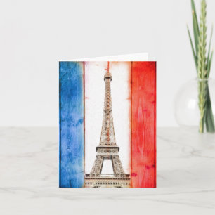 Artistieke Eiffeltoren Vlag kaart