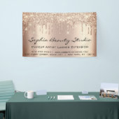 Artistieke Eyelash Roos Gold Drives verhoog Glitt Spandoek (Beurs)