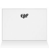 Artistieke Floral Notecard 2 (Binnen Horizontaal (Boven))