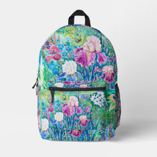 Artistieke Flower Garden Oil Pastelrugzak Bedrukte Rugzak