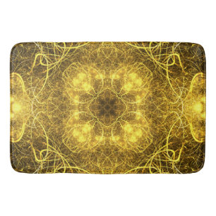 Artistieke Gold Fractal Design_Bath Mat