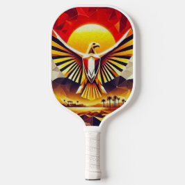 Artistieke Golden Egyptian Flag Eagle Pickleball Paddle