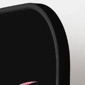 Artistieke grillige roze flamingo kleur splash pickleball paddle (Links Detail)