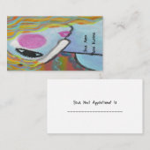 Artistieke haarontwerper visitekaartje (Voorkant / Achterkant)