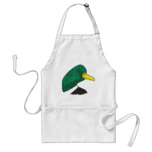 Artistieke handgetekende Mallard Duck Standaard Schort