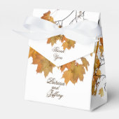 Artistieke herfst leveert weddenschap bedankdoosjes (Voorkant Zijde)