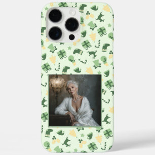 Artistieke huwelijkscadeaus Kerstpatroon  iPhone 16 Pro Max Hoesje