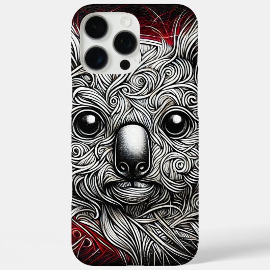 Artistieke impressie van een Koala Beer Case-Mate iPhone Case (Achterkant)